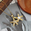 Golden Starfish Pendant