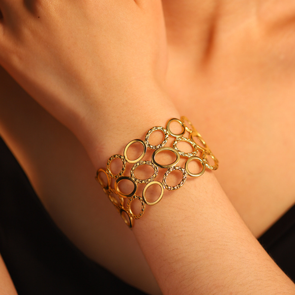 Golden Halo Circle bracelet