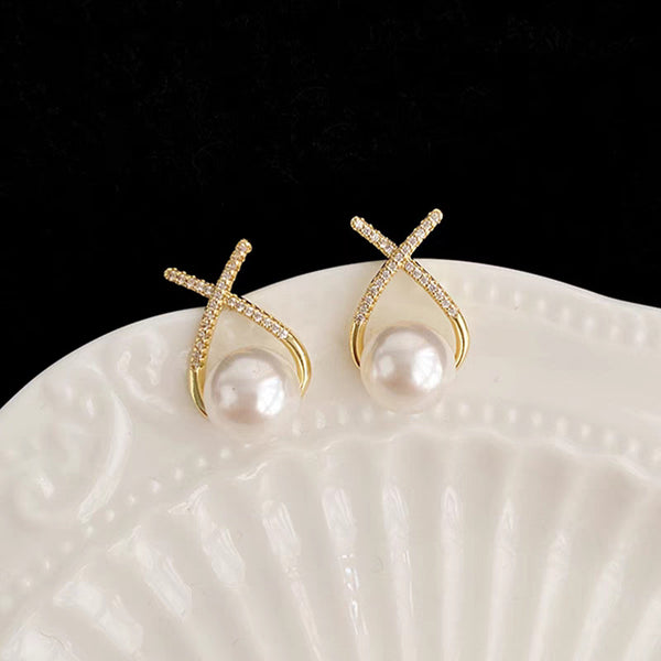 Pack Of 3 Black Bow Pearl Earring