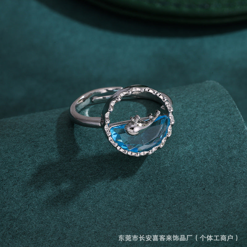 Silver Dolphine Ring