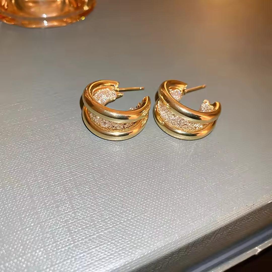 Gold-Tone Hoop Earrings