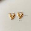 Anti tarnish little golden earrings