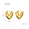 Anti tarnish little golden earrings