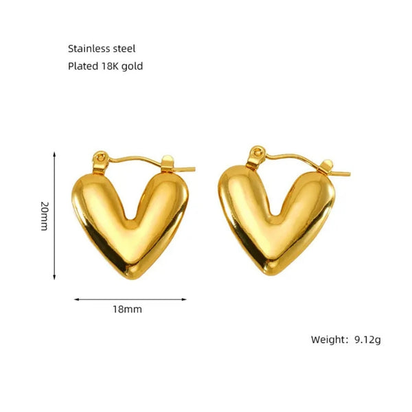 Anti tarnish little golden earrings