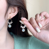 Crystal blue pendant Earring