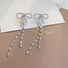 Rhinestone bow earring
