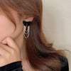 Black velvet Bowknot Earrings