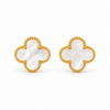 Anti Tarnish Cute Lil White Stud Earring