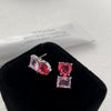 Pack Of 3 Red Rose Earrings