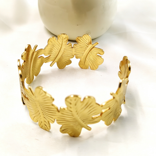 Golden Maple Leaf Bracelet