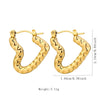 Anti tarnish twisted earrings