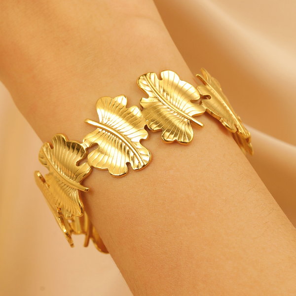 Golden Maple Leaf Bracelet