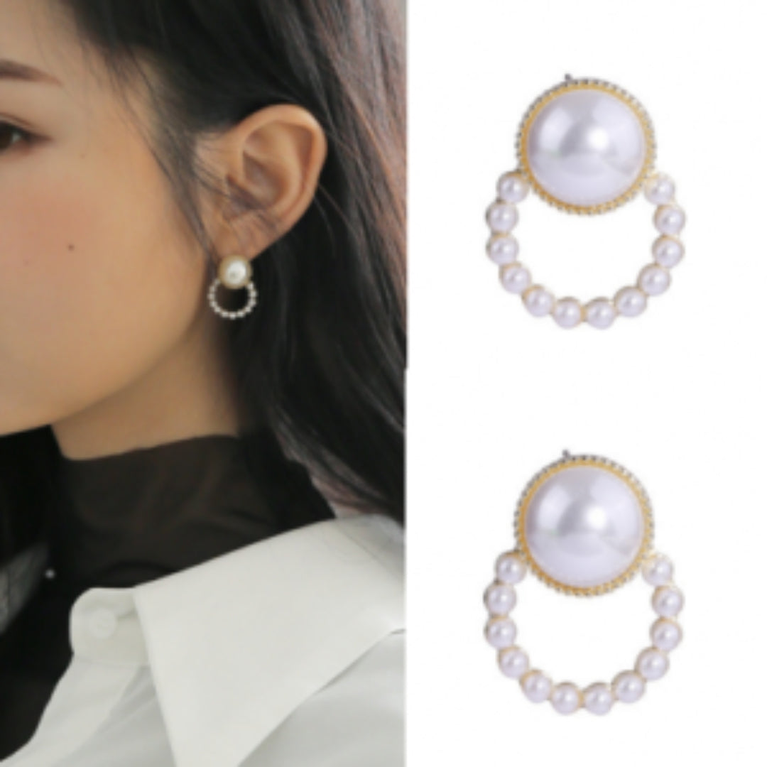 White Pearl earrings