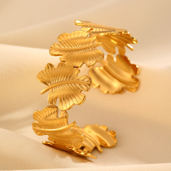 Golden Maple Leaf Bracelet