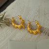 Anti tarnish small gold hoop earrings