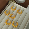 Anti tarnish small gold hoop earrings