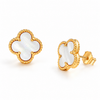 Anti Tarnish Cute Lil White Stud Earring