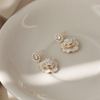 Western White Flower Tassel Earring