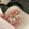 Cute Little White Bow Drop Earring
