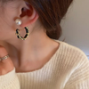 Authentic Party Wear Black Hoop Earring