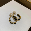 Authentic Party Wear Black Hoop Earring