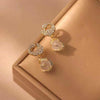 Glorious Pearl Peacock and white Moti Earring