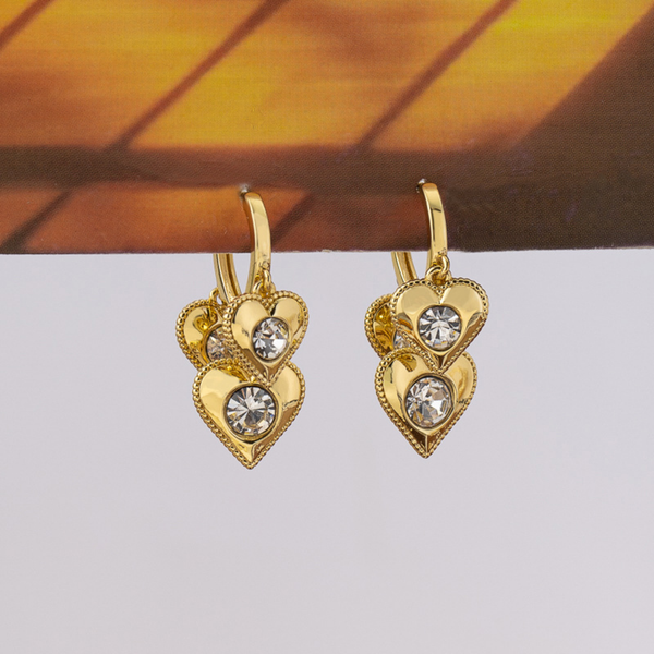 Heart Hoops Earring