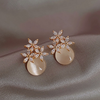 Crystal Pearl Drop Earring