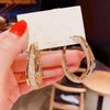 Gold-Plated Circular Hoop Earrings