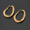 Gold-Plated Circular Hoop Earrings