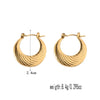 Anti tarnish golden moon earrings