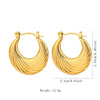 Anti tarnish golden moon earrings