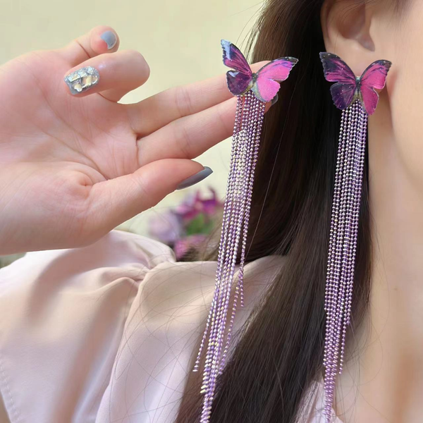 Butterfly Tassel Earring