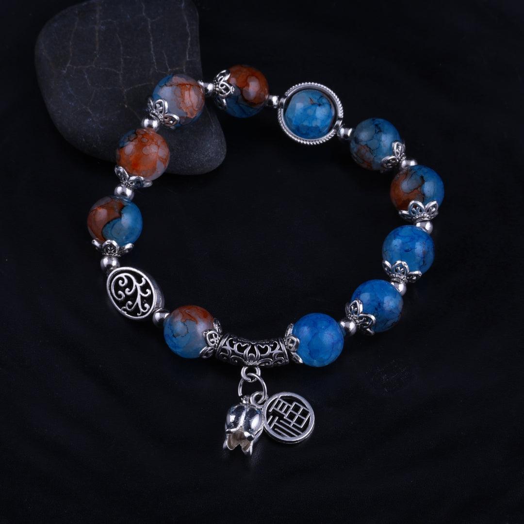 Mystic Blue Charm Bracelet