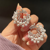 Unique Design Pearl Flash Stud Earring