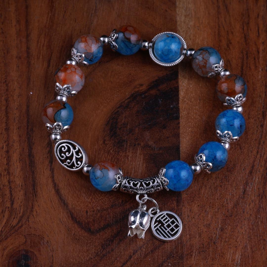 Mystic Blue Charm Bracelet