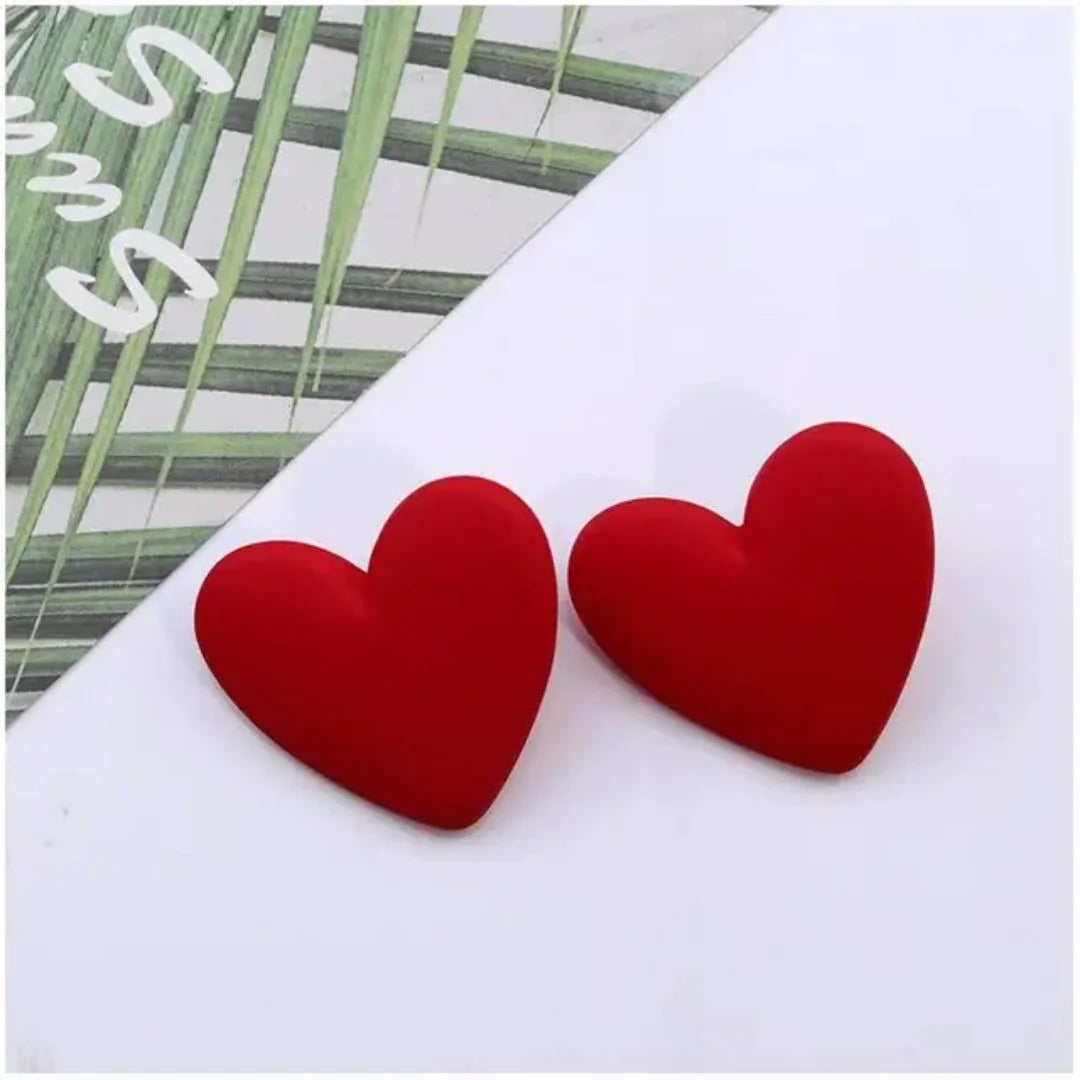 Red Heart Earring