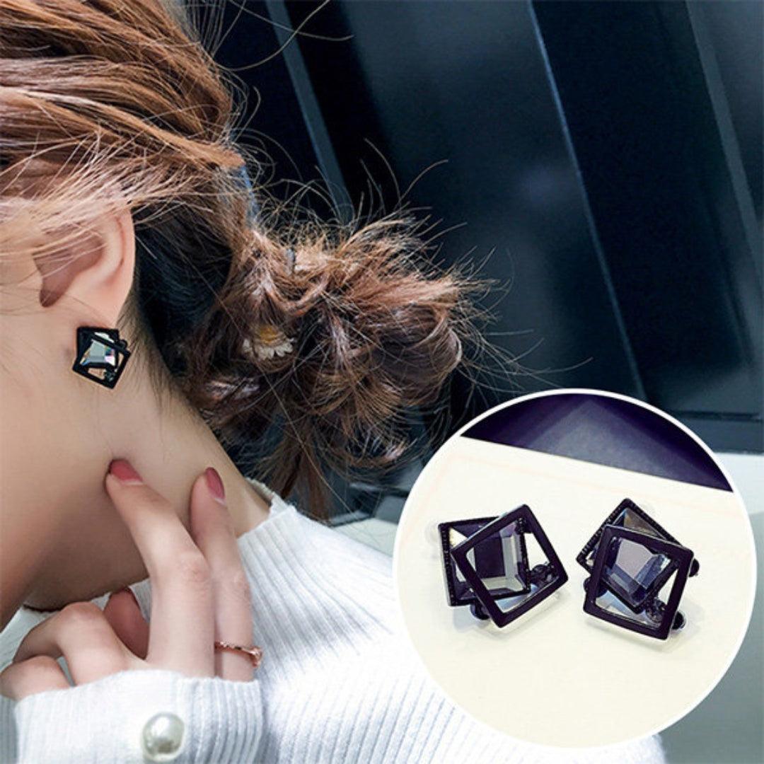 Double layer Rhombus Shape Earrings