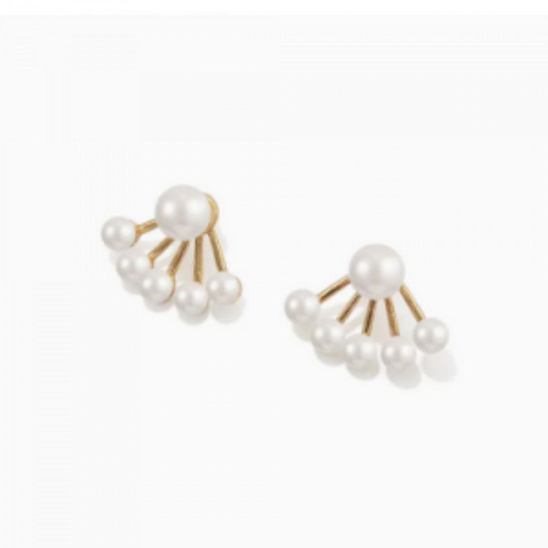 Pearl and Gold Earrings