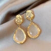 Korean Gold Monalina Stone Earrings