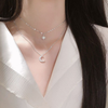 Silver Plated Star Moon Necklace