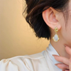 Korean Gold Monalina Stone Earrings