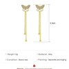 Long Chain Butterfly earrings