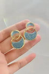 Cross Enamel Stud Earring