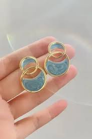 Cross Enamel Stud Earring