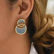 Cross Enamel Stud Earring