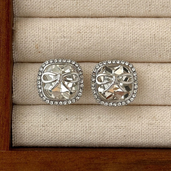 Silver Rhodium Plated Earrings
