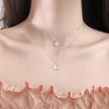 Silver Plated Star Moon Necklace