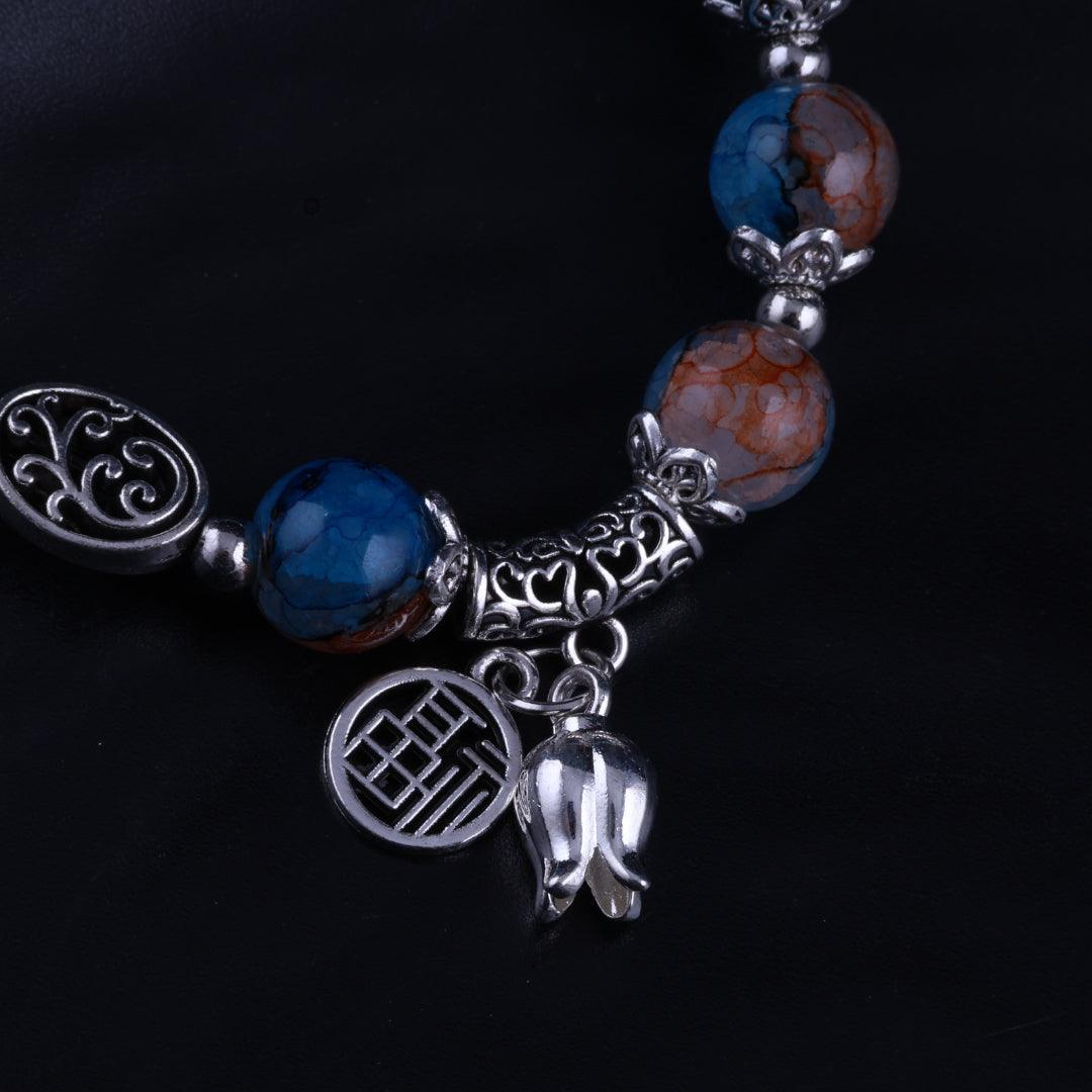 Mystic Blue Charm Bracelet