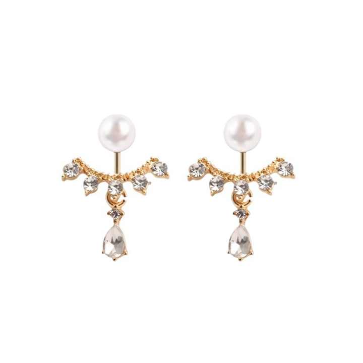 White Pearl Drop Earring